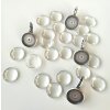 12 mm Flachboden Cabochons aus Glas