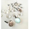 12 mm glass flatback cabochons