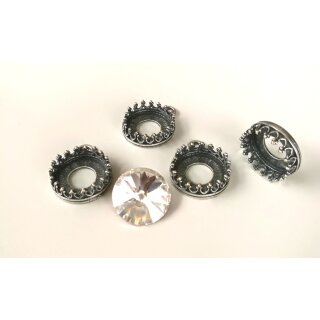 Anhnger Fassung fr 10 mm Rivoli Swarovski Kristall