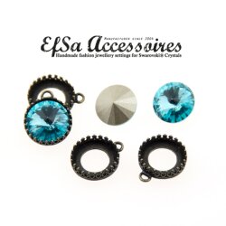 Anhänger Fassung für 10 mm Rivoli Swarovski...