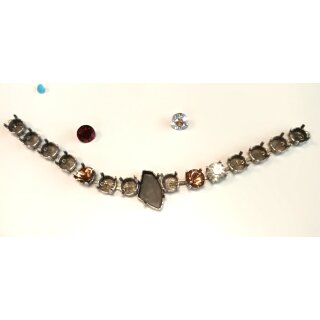 Armband Fassung fr 8 mm Chatons und 19x11,5 mm Galactic Fancy Swarovski Kristalle
