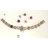 Bracelet cupchain for 8 mm Chatons and 19x11,5 mm Galactic Fancy Swarovski Crystals