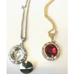 Necklace Setting with crystal border for 14 mm Chatons...