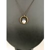 Ring Pendant Necklace with Cushion Square Swarovski Crystal