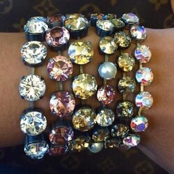 1 m Cupchain for Bracelet for 12 mm Rivoli Crystals