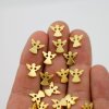 30 angel charms connector, Guardian Angel Connector for macrame bracelet, guardian angel - Matte Gold