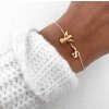 20 angel charms connector, Guardian Angel Connector for macrame bracelet, guardian angel - 24 Kt. gold