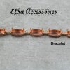 1 meter Bracelet setting for 15x7 mm Navette Swarovski Crystals