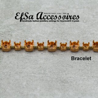 1 Meter Armband Fassung fr 4 und 6 mm Chatons Swarovski Steine