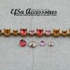 1 Meter Bracelet empty cupchain for 4 and 6 mm Chatons Swarovski Crystals