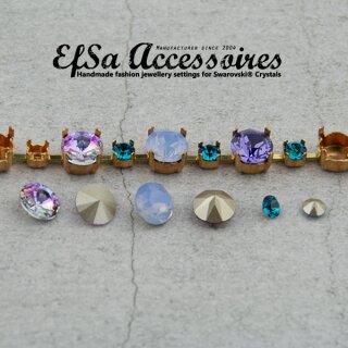 1 Meter Armband Fassung fr 4 und 8 mm Chatons Swarovski Kristalle