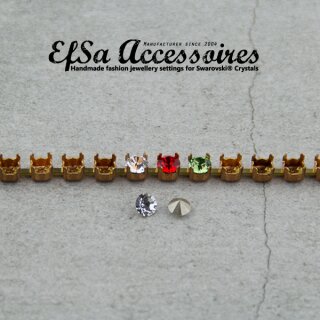 1 Meter Armband Fassung fr 4 mm Chatons Swarovski Kristalle