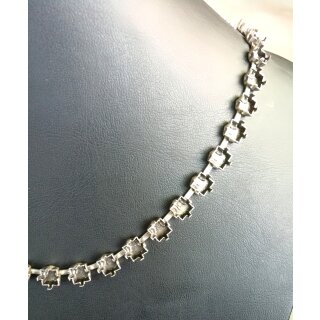 1 m Empty cupchain necklace for 6 mm Princess Square Swarovski Crystals