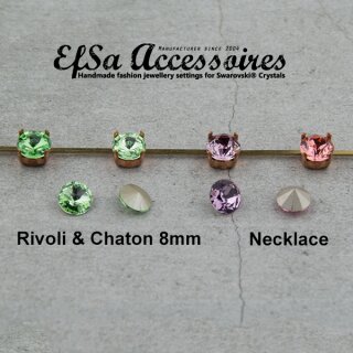 1 m Ketten Fassung fr 8 mm Chatons Kristalle