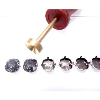 1 m Ketten Fassung fr 12 mm Cushion Square Swarovski Kristalle