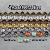 50 cm Kesselketten Ketten Fassung für 12 mm Cushion Square Swarovski Kristalle