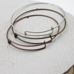 Verstellbares Kupferdraht Armband ø 1,5 mm
