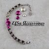 Bracelet setting for 8 and 12 mm Chatons and Rivoli Swarovski Crystals