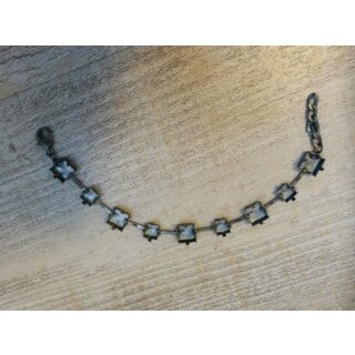 Armband Fassung fr 8 und 10 mm Flatback No Hotfix Swarovski Kristalle