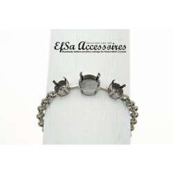 Bracelet setting for 8 and 12 mm Chatons and Rivoli...