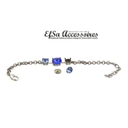 Armband Fassung für 8 und 12 mm Chatons und Rivoli Swarovski Kristalle