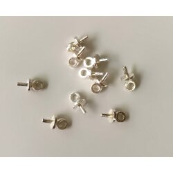 10 pcs. Bail connectors, pearl findings Gold Brass