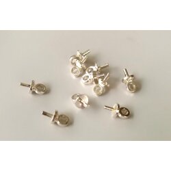 10 pcs. Bail connectors, pearl findings Gold Brass