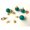 10 pcs. Bail connectors, pearl findings Gold Brass