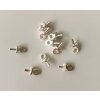 10 pcs. Bail connectors, pearl findings Gold Brass