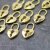 10 Heart lock metal Charms Pendant, Gold