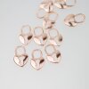 10 Heart lock Charms Pendant Rose Gold