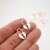 10 Heart lock Charms Pendant Rose Gold