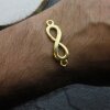 5 Infinity Armbandverbinder Konnektor Gold