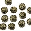 10 Thorne Flower Beads, Antique Bronze