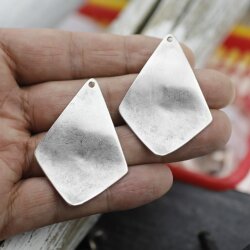Rhomb Charms Pendant, Antique Silver