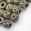 10 Heart Beads, Antique Bronze