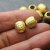 5 metal beads mattgold