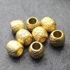 5 metal beads mattgold