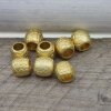 5 metal beads mattgold