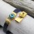 1 Armband Verschluss für 12 mm Rivoli Swarovski oder Preciosa Kristalle, Gold