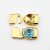 1 Gold Hook Clasp, Bracelet Findings for 12 mm Rivoli Crystals Preciosa and Swarovski