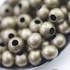 30 pcs. round metal Beads 8 mm Antique Brass