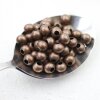 30 pcs. round metal Beads 8 mm Antique Brass