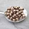 30 pcs. round metal Beads 8 mm Antique Copper