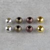 30 pcs. round metal Beads 8 mm Gold