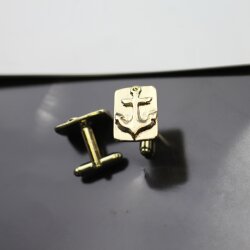 1 Nautical Anchor Cufflinks, light gold