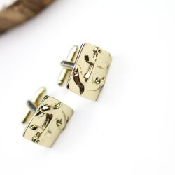 1 Nautical Anchor Cufflinks, light gold