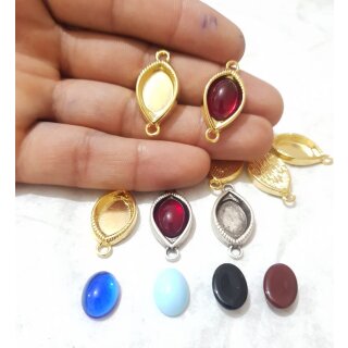 10 Cabochon Fassung, Fassung fr Oval Cabochon