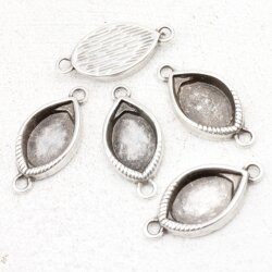 10 Cabochon Fassung, Fassung für Oval Cabochon