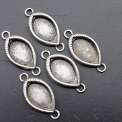 10 Cabochon Fassung, Fassung für Oval Cabochon